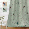 Birds Rustic Printed Curtain Drapes for Living Room